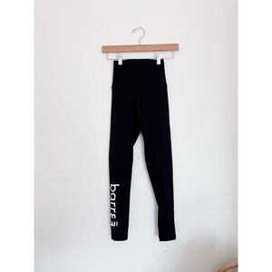 barre3 high rise leggings | black | size xs